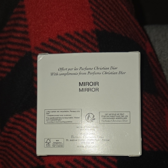 Dior Black Mirror with Silver Logo - Picture 4 of 4